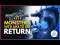 Monster Hunter Rise | Top Monsters We'd Like to See Return