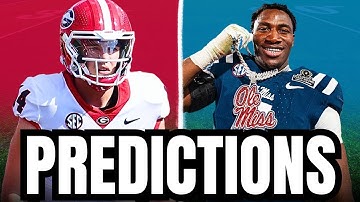 Georgia vs. Ole Miss PREDICTION | 2025 College Football Playoff Predictions
