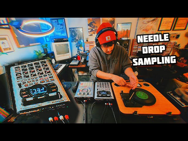 Making A Beat Tape With Vinyl Records - YouTube