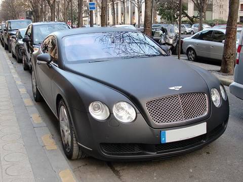 Nautisch Verbanning Klas matte black Bentley continental GT - YouTube