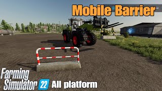 Mobile Barrier / FS22 mod for all platforms