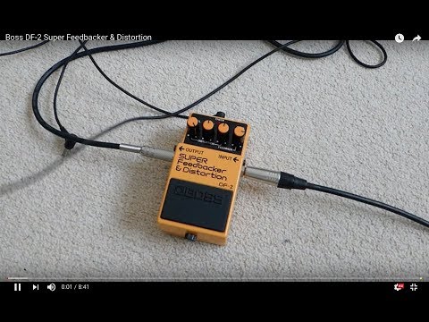 ギター BOSS DF-2 SUPER Feedbacker & Distortion Boss DF-2 Super Feedbacker & Distortion Pedal | Vintage 1987