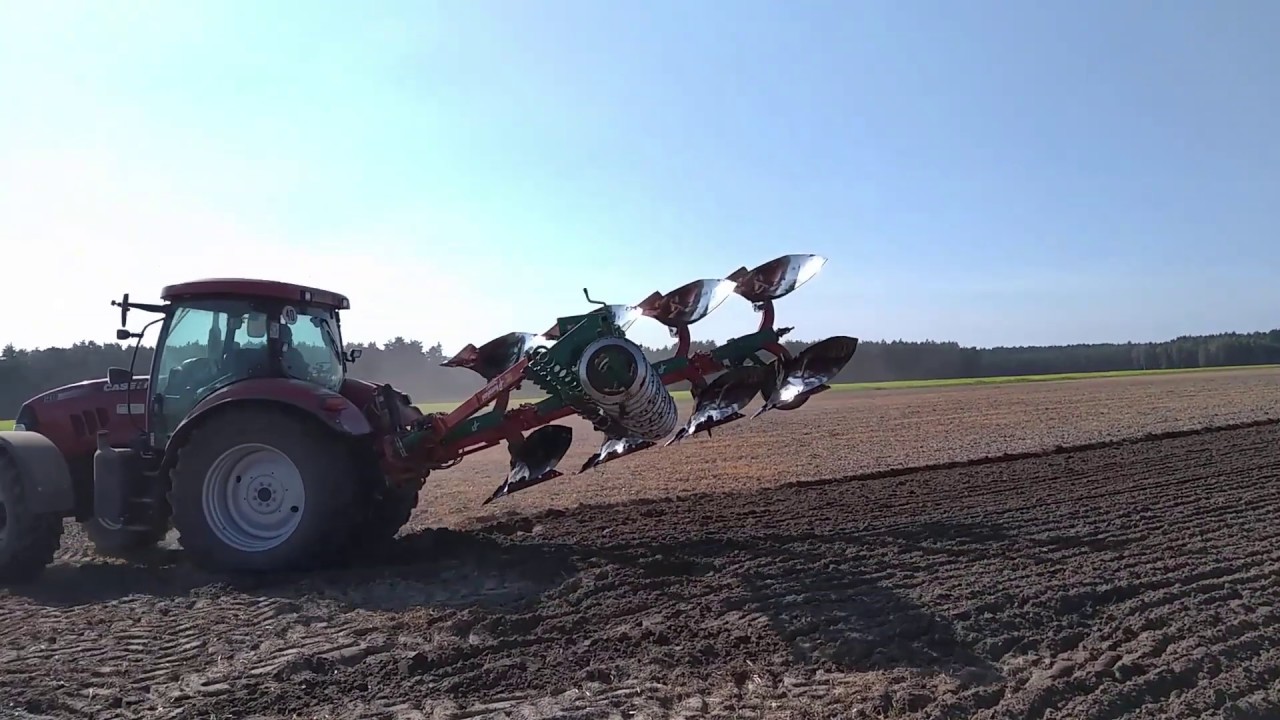 Orka pod pszenżyto 2019. Case MAXXUM 14O Kverneland ED100 Kverneland Packomat S