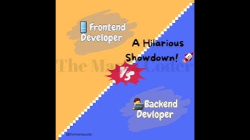 Dev Showdown: Frontend vs. Backend #frontenddeveloper #backenddeveloper #codinglife #techhumor #fyp
