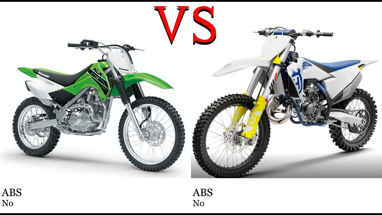 Kawasaki KLX 140 vs Husqvarna TC 125 Test specification comparison