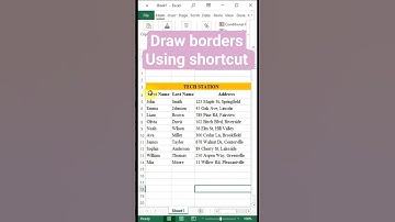 Excel Border Shortcut Hack! Add Borders to Cells in Seconds (Quick Tutorial)
