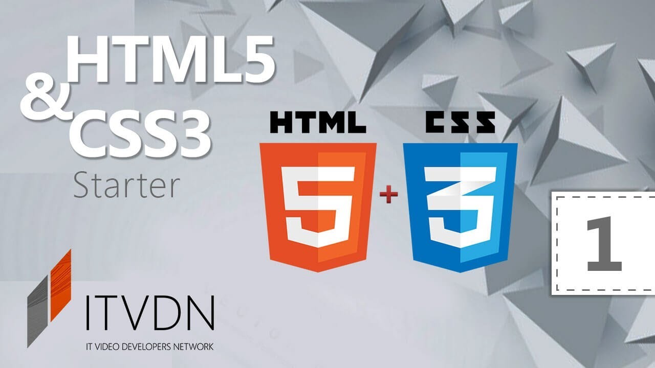 New HTML5 и CSS3 Starter. Урок 1. Введение в HTML5