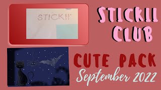 Stickii Club Cute Pack September 2022 Unboxing screenshot 2