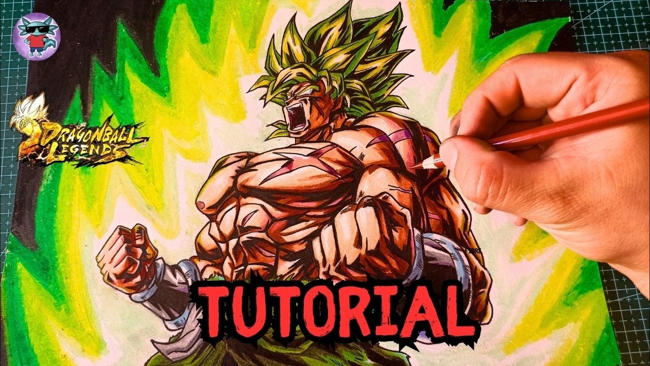 COMO DIBUJAR A BROLY FULL POWER DE SUPER | TUTORIAL | DB LEGENDS - YouTube