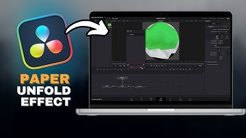 How To Do Ali Abdaal PAPER UNFOLD Effect In Davinci Resolve in SECONDS!
