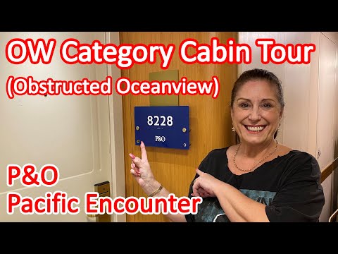 Pacific Encounter OW Category (Obstructed Oceanview) Cabin Tour - Cabin 8228 Video Thumbnail