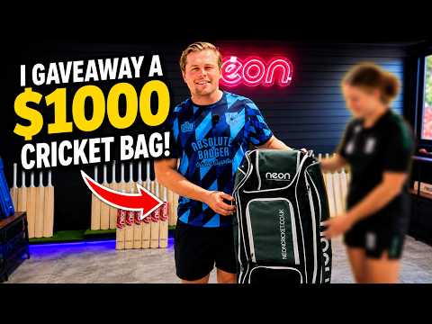 I GAVEAWAY A $1000 Cricket Kit Bag!!