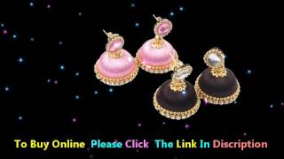 silk thread earrings bridal screenshot 5