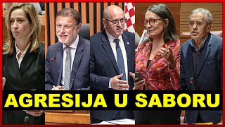 AGRESIJA U SABORU: Žestoko rešetanje Bačića, Jandroković ludi zbog ljevice - SDP galami na HDZ