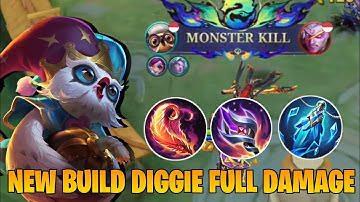 NEW BUILD DIGGIE FULL DAMAGE !! BUILD TOP GLOBAL DIGGIE MLBB 2025