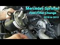 Mercedes Sprinter Diesel Fuel Filter Change DIY 2018 to 2013 ,V6 3.0 Liter