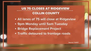 U.S. 75 closures you need to know in Collin County