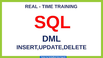 Lec-8 : SQL DML Statements- INSERT || DELETE || UPDATE || SQL || PL/SQL || Real time training