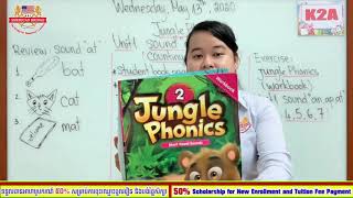 -Level: Kindergarten 2A , -Subject: Jungle Phonics, -Unit 1: Sound an,ap,at , -Page: 14-15