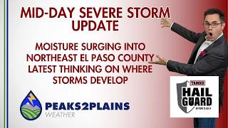 Storms may develop near Colorado Springs early Monday afternoon.