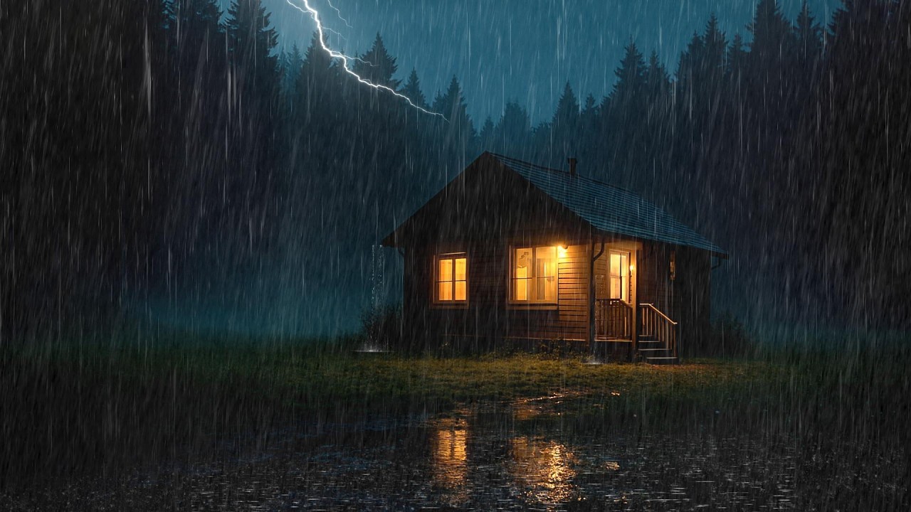 ASMR Rain Sounds for Sleeping & Relaxing 🌧️ 3 Hours Calm Night Ambience (No Ads)