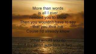 Video thumbnail of "WESTLIFE - More Than Words - LETRA"
