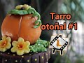 Tarro otoñal 🍁  (Calabaza y espantapájaros) / Tutoriales