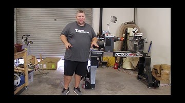 Laguna Revo 24/36 Wheel kit, I am glad I got it!!   Lathe set up with Deluxe Wheel System