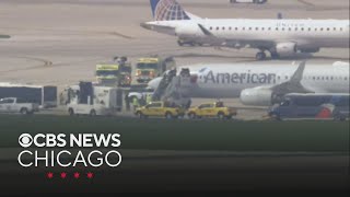 American Airlines plane blows 2 tires at Chicago O’Hare Airport before takeoff