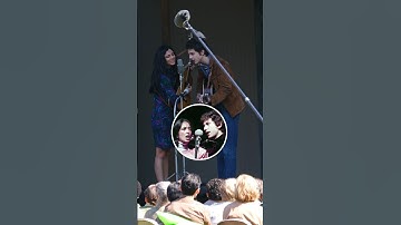 Timothée Chalamet & Monica Barbaro singing as Bob Dylan & Joan Baez 🎬