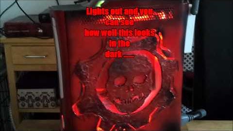 Xbox 360 Gears Of War Custom Jtag Case