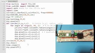 Raspberry Pi Pico W lesson 25 homework, oled