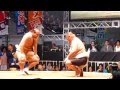 わんぱく相撲に大砂嵐、元力士の安田大サーカスのヒロくんと!(2014年4月26日 Sumo Tour in Makuhari messe)