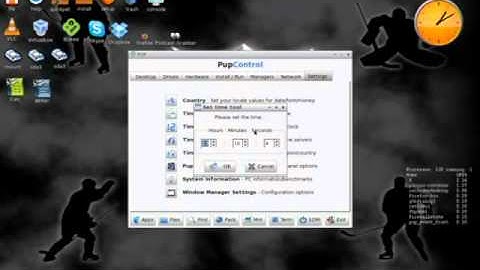 Change Date & Time in Puppy Linux