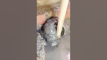 Satisfying Remove Mud Clogged Culvert Pipe #satisfying #unclog #removal #drain #shorts