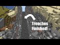 How To Make A Perimeter: Finishing The Trenches | Technical Minecraft Survival Guide #12