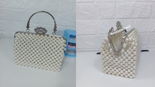 Tutorial bikin tas manik mutiara behel || tas manik Indonesia 🇲🇨