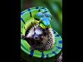 "Can This Porcupine Escape a Giant Python's Grip?"  #wildlife #snacks #porcupines