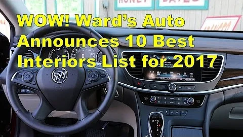 WOW! Ward’s Auto Announces 10 Best Interiors List for 2017