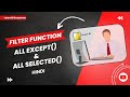 Mastering DAX Functions: A Comprehensive Guide to All Selected and All Except Functions in Hindi.