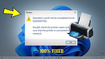 Fix Operation Could Not Be Completed (Error 0x00000709) in Windows 11 | How To fix Printer Error 🖨️