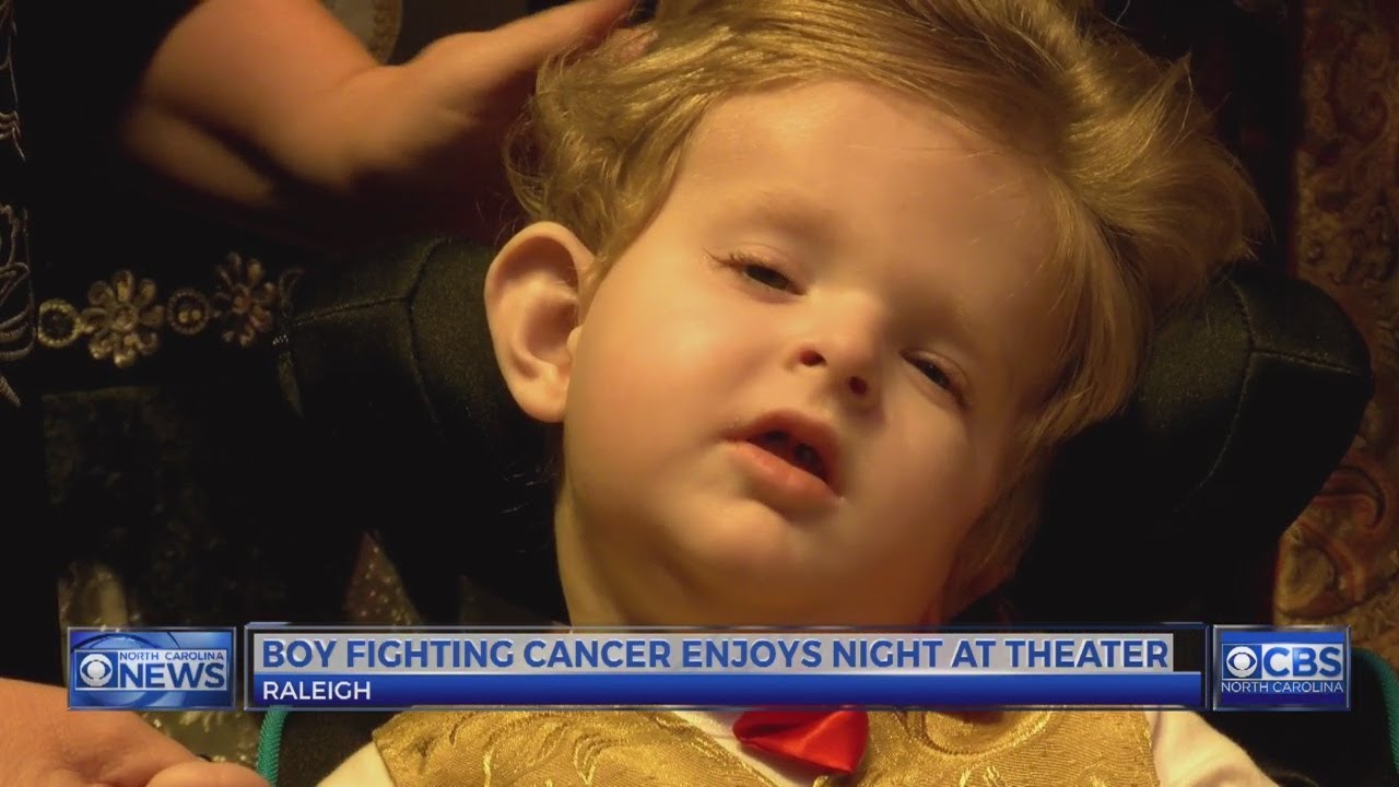 NC toddler fighting cancer enjoys night at theater