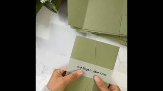 How to make an pocket invitation #invitation #customisedinvitations #wedding #handmadeinvitations