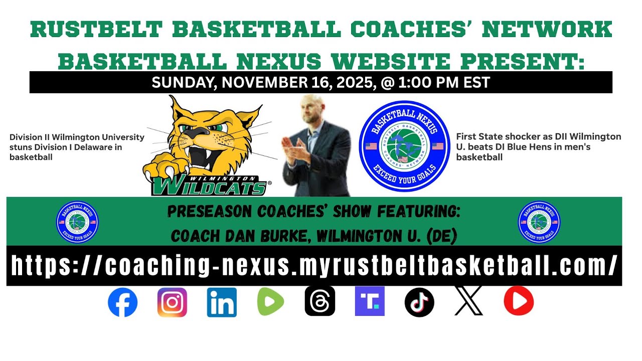 RBCN Basketball Nexus Preseason Coaches' Show E5: Coach Dan Burke, Wilmington U, (DE)