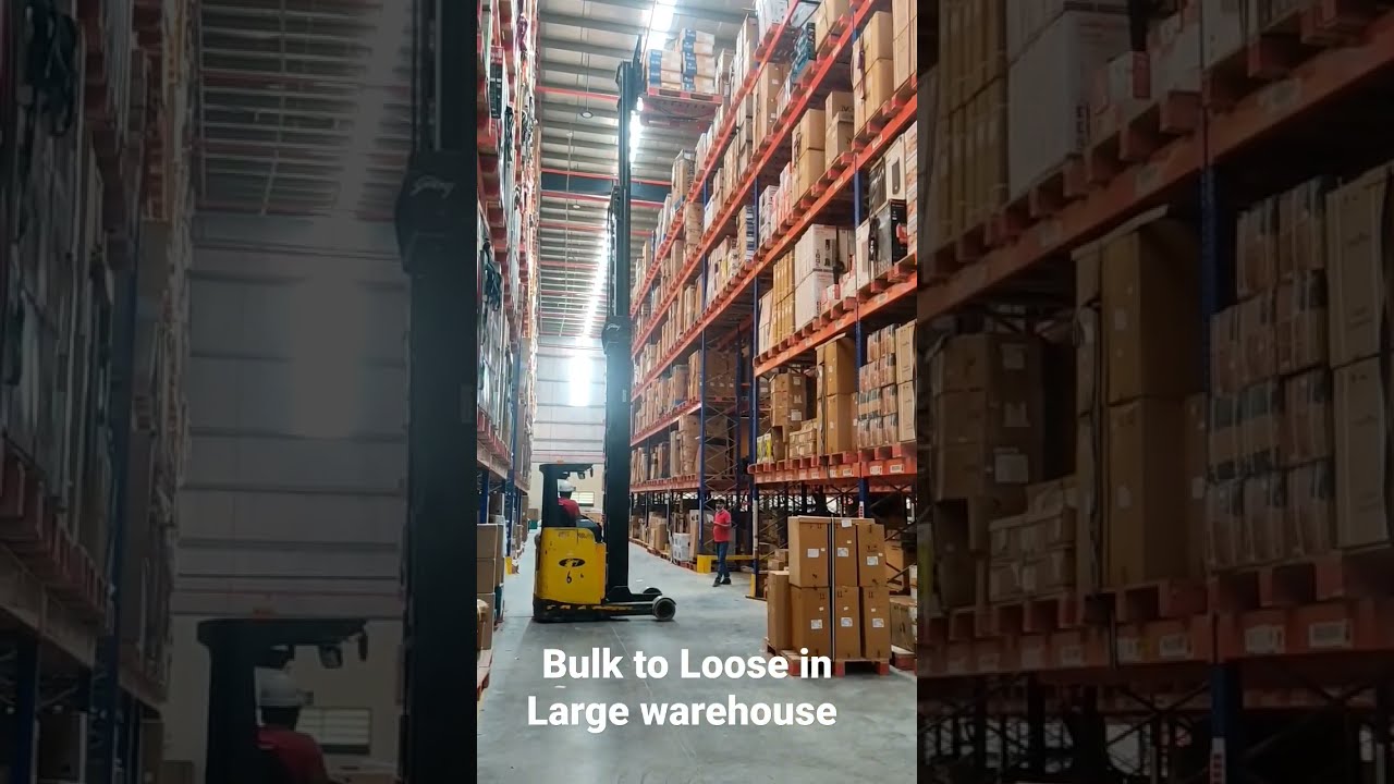 Bulk To Loose Process In Large Warehouse Distribution Centre 