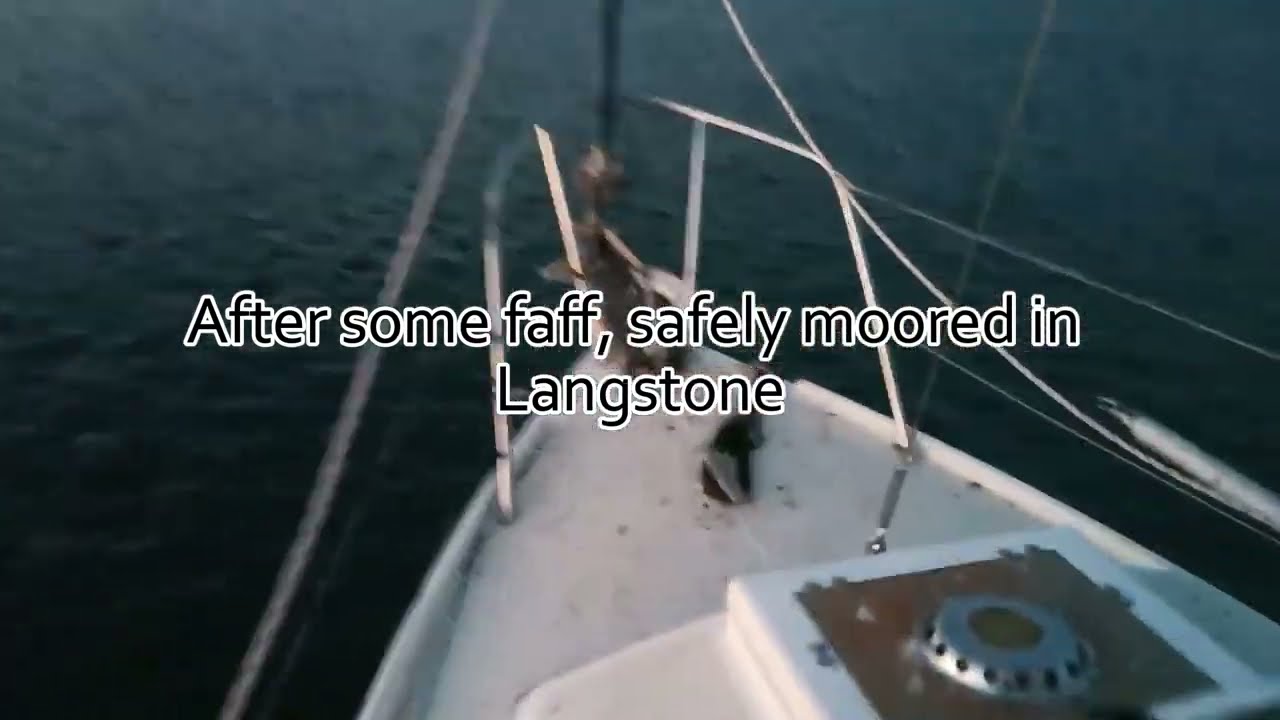Sailing to Langstone Harbour and mooring by a WW2 experiment - St. Malynpa II