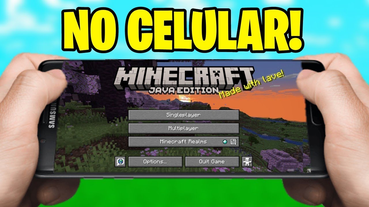 🤯 DESCOBRI COMO JOGAR MINECRAFT JAVA NO CELULAR 