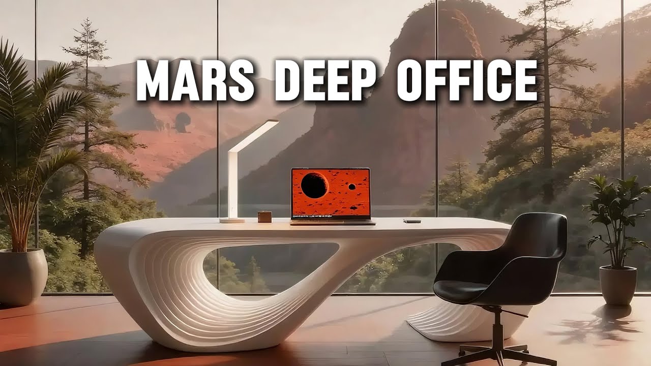 2049 Mars Office | Ultimate Relaxation Playlist for work on Mars  : 1 Hour Peaceful Nature Sounds