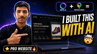 I Built a PROFESSIONAL Website Using AI 🤯 | Meta AI + Google Maps | No-Code