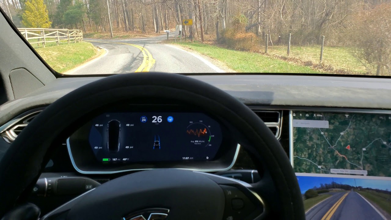 🍑 S Curve | TESLA Self Driving AutoPilot TEST | AP2 2018.50.6 | Vid 031 + Phantom Braking